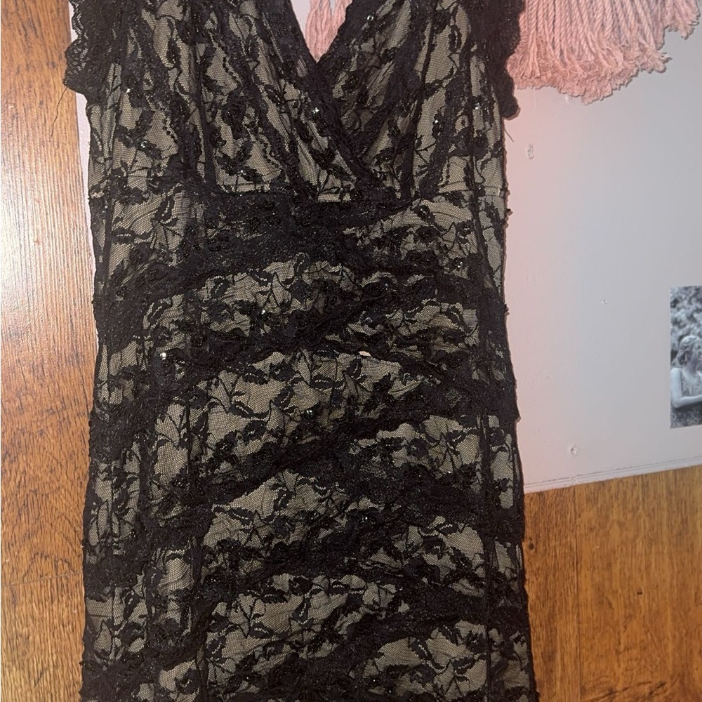 Elegant Black Lace Dress